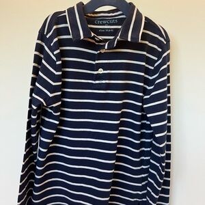Crewcuts Blue and White Striped Shirt